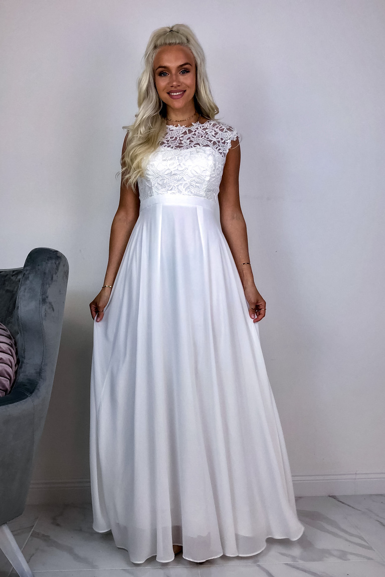 Balta maxi kleita MADONNA