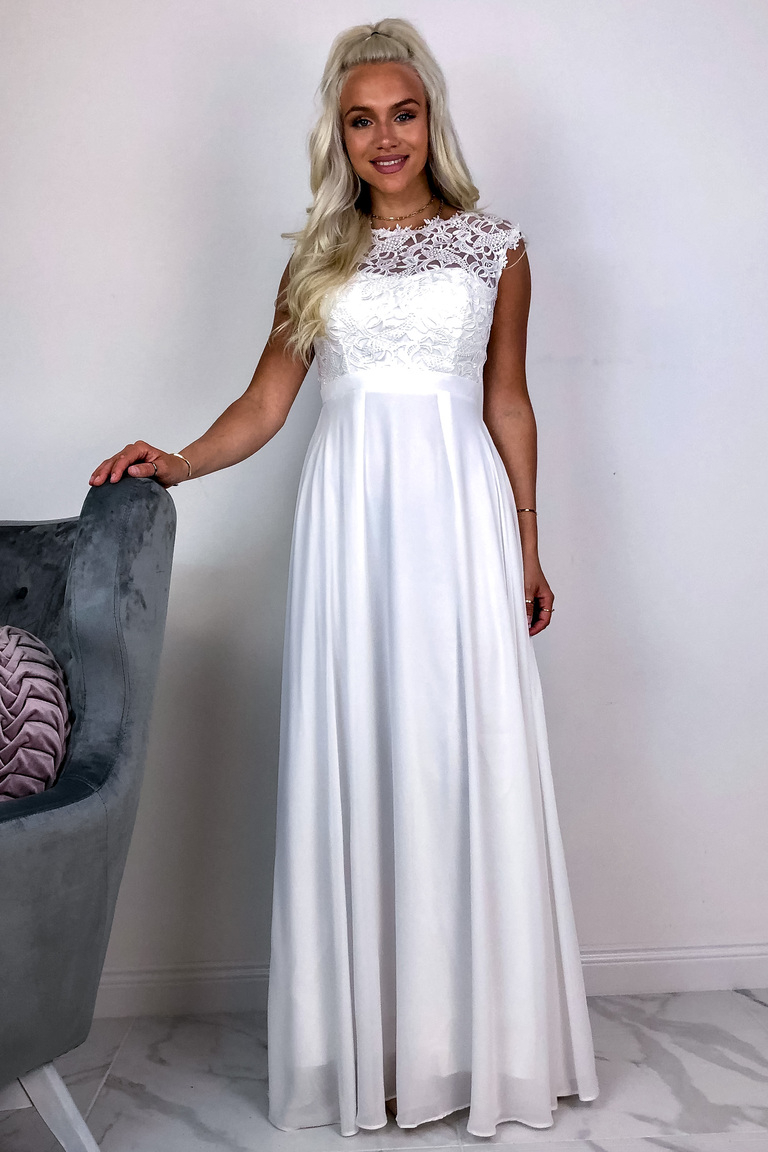 Balta maxi kleita MADONNA