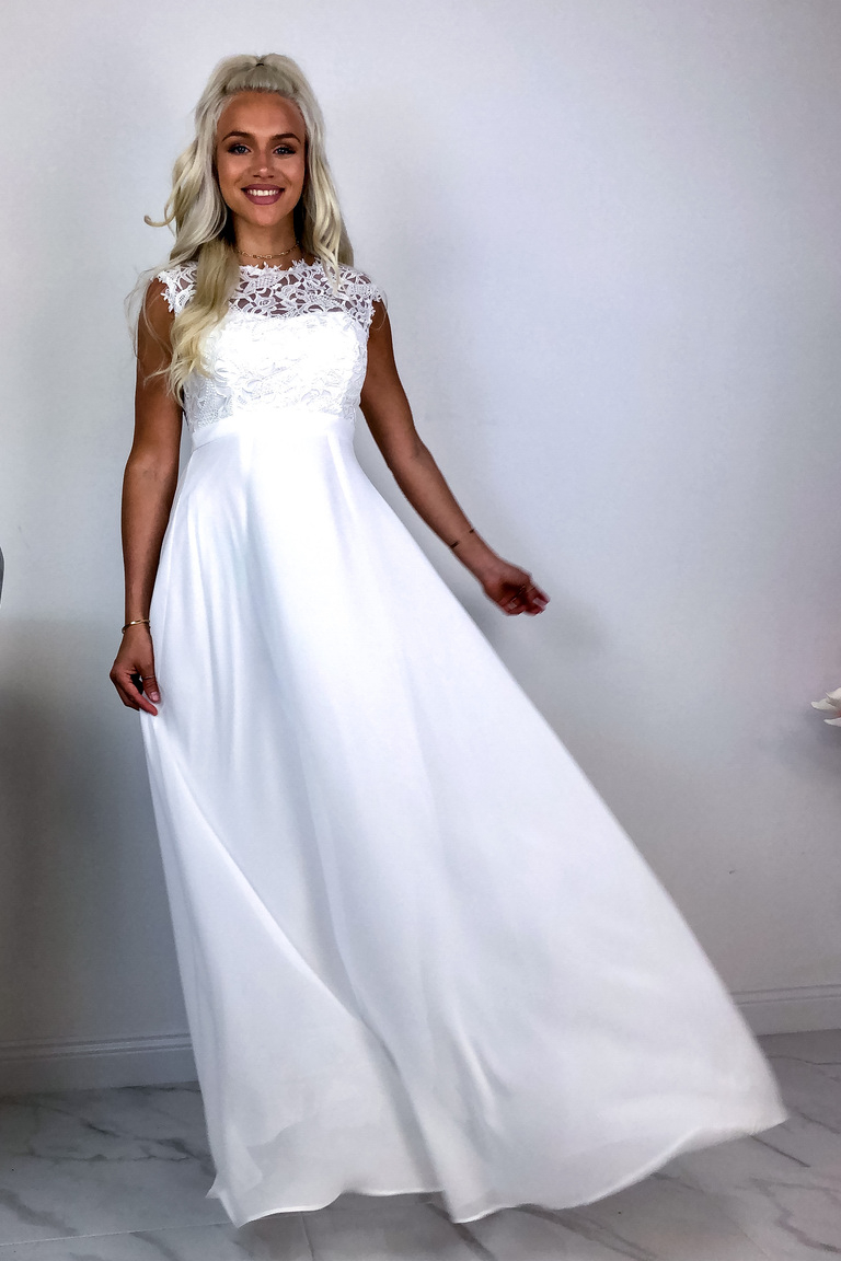 Balta maxi kleita MADONNA