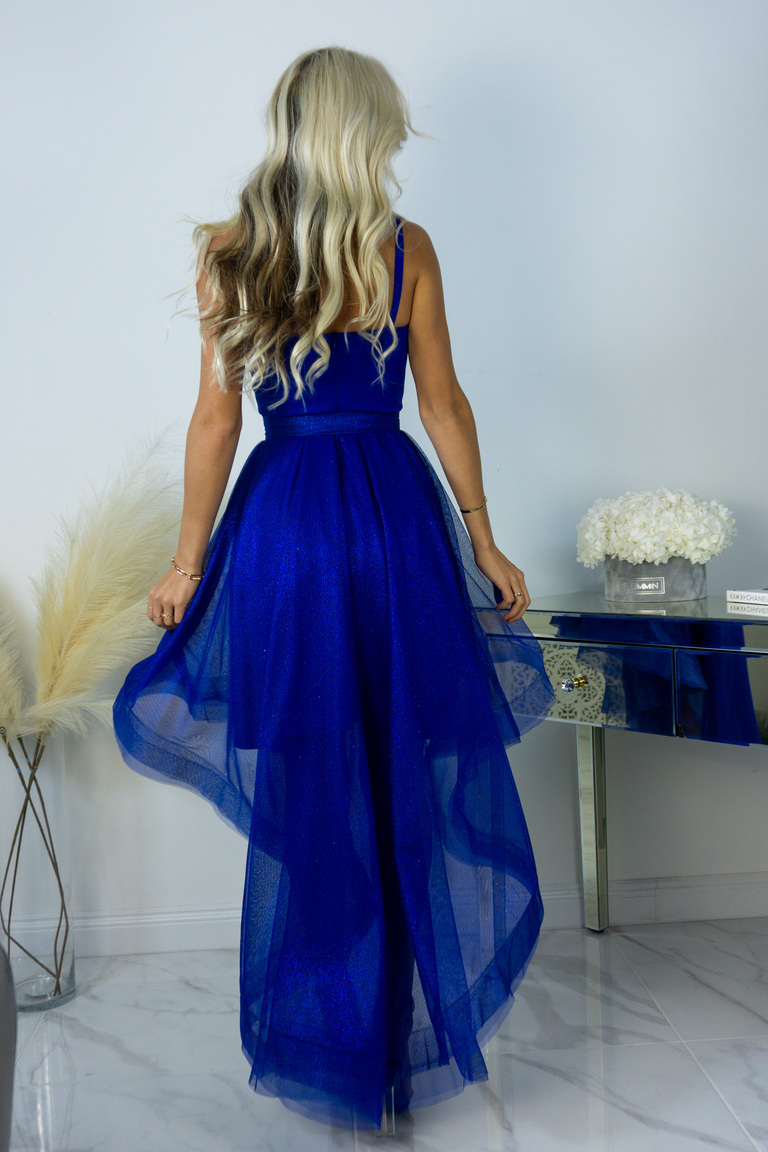 BLUE ASYMMETRICAL PROM DRESS EDA