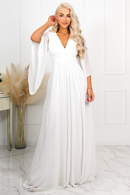 Balta kāzu kleita ar tauriņa piedurknēm Sloane