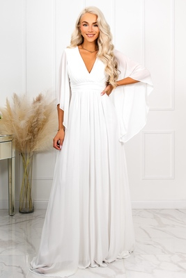 Balta kāzu kleita ar tauriņa piedurknēm Sloane