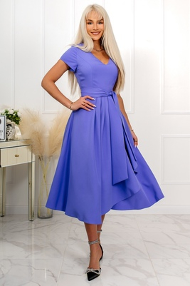 Zili-violeta klasiska piegriezuma slidotāju kleita Mailis