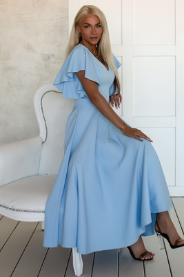 Debeszila midi kleita ar volānu piedurknēm Loreen