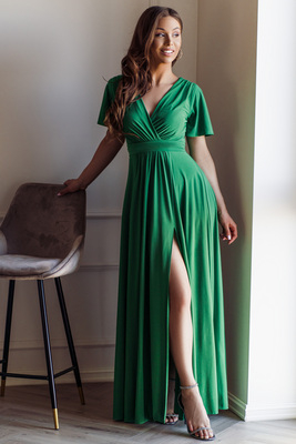 Zaļa maxi kleita Bella