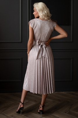 Pelnu rozā midi kleita Celeste no Premium kolekcijas