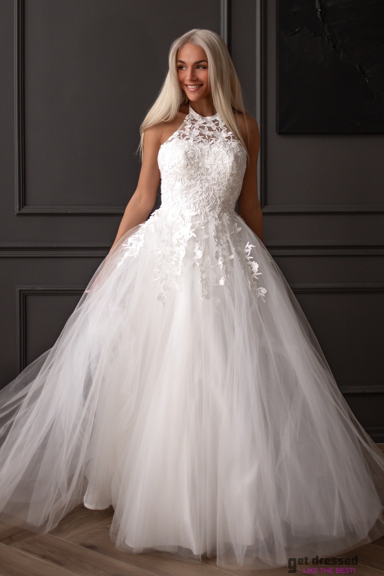 Balta kāzu kleita Addison maxi