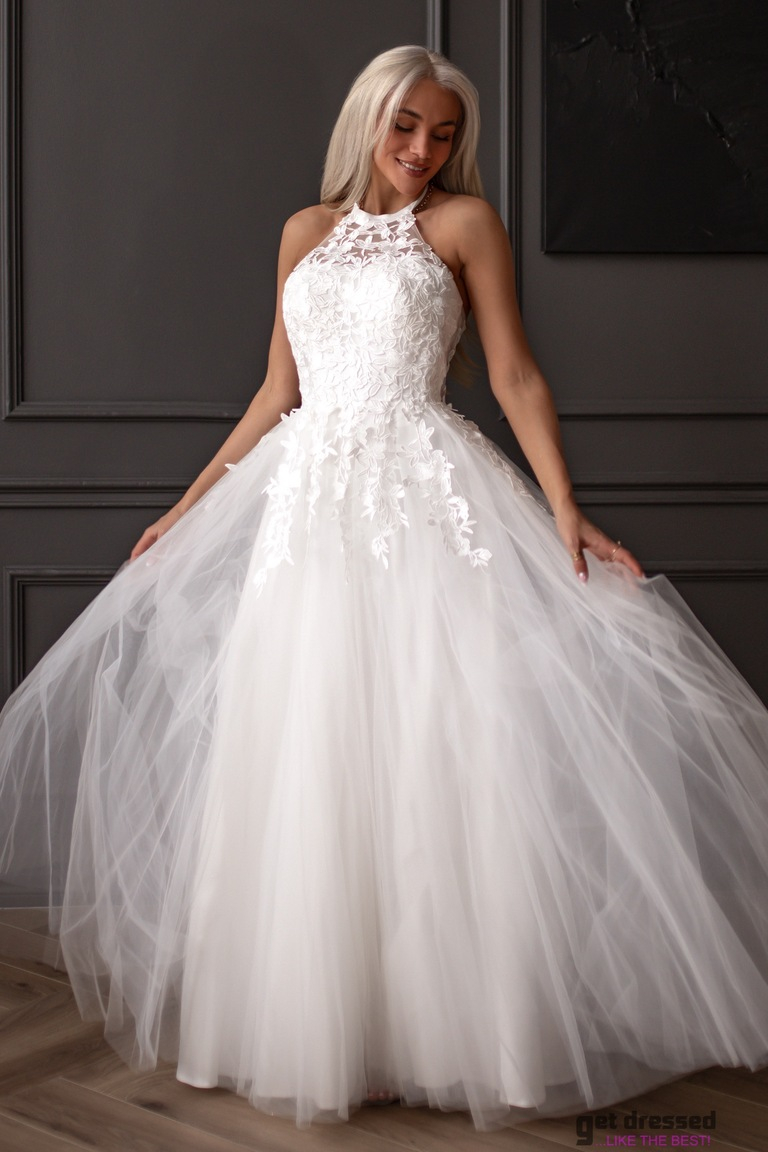 Balta kāzu kleita Addison maxi