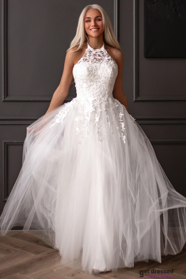 Balta kāzu kleita Addison maxi