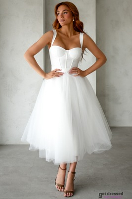 Balta tilla kleita ar korseti Katriina