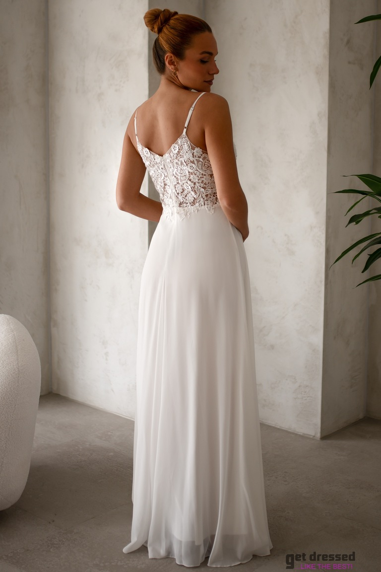 Balta kāzu kleita Grēta