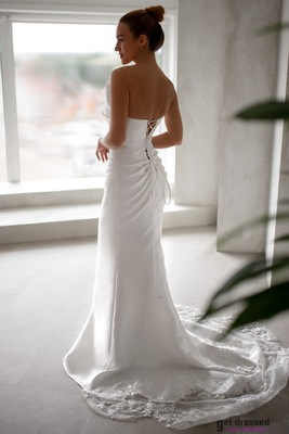 Balta kāzu kleita bez lencītēm Karen