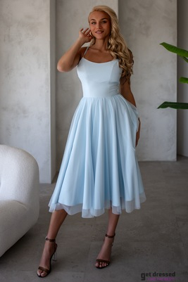 Gaiši zila korsetes izlaiduma kleita Annabelle