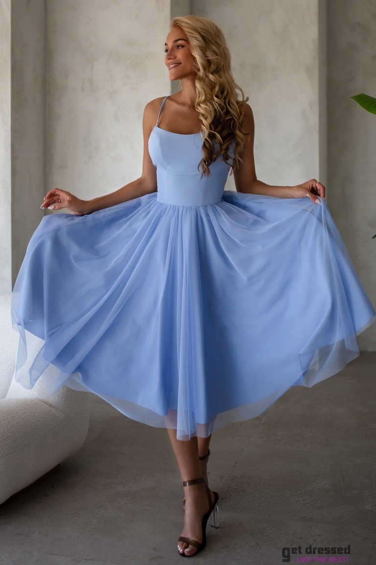 Debesu zila korsetes izlaiduma kleita Annabelle