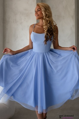 Debesu zila korsetes izlaiduma kleita Annabelle