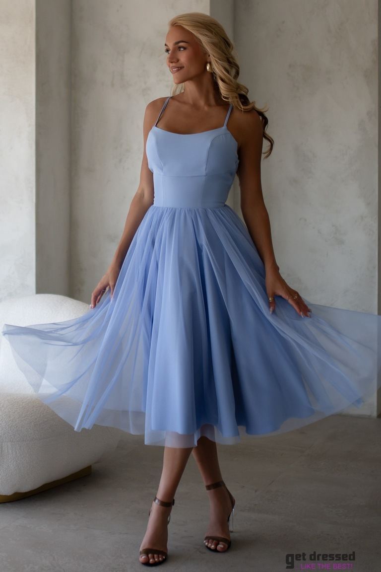 Debesu zila korsetes izlaiduma kleita Annabelle