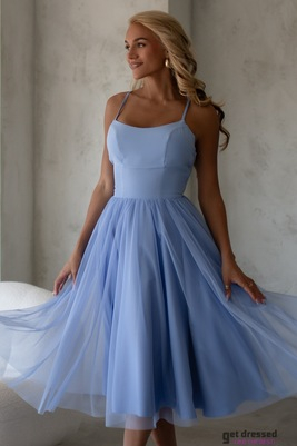 Debesu zila korsetes izlaiduma kleita Annabelle