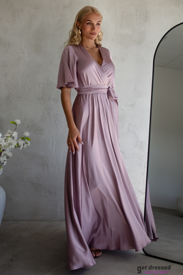 Violeta satīna maxi kleita Zeynep