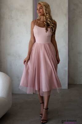 Annabelle rozā korsetes izlaiduma kleita