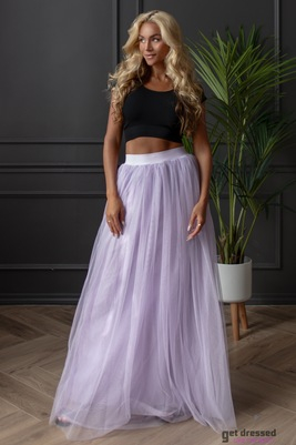 Lavandas tilla maksi svārki