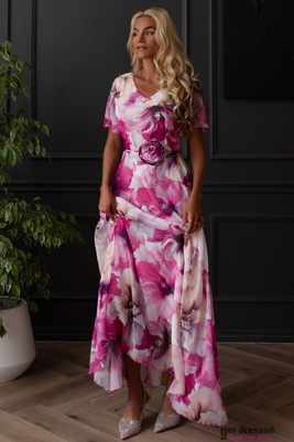 Noelle rožu ziedu maksi kleita