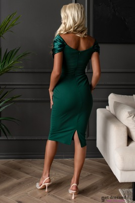 Zaļa midi kleita Giselle