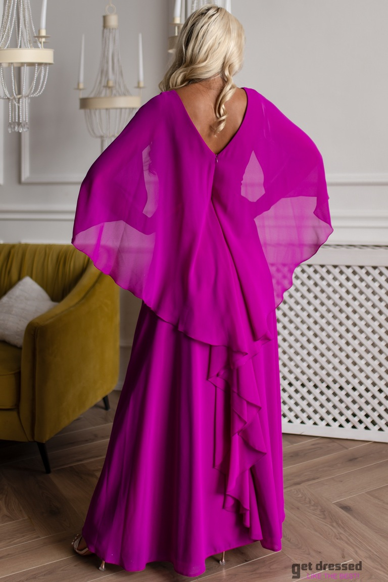 Fuksijas rozā maksi kleita Jasemin