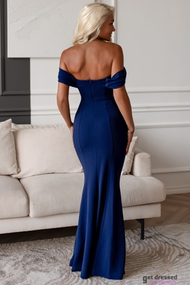 Tumši zila maxi kleita Leila