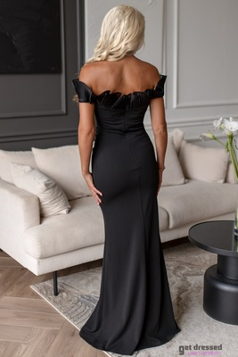 Melna maxi kleita Genive