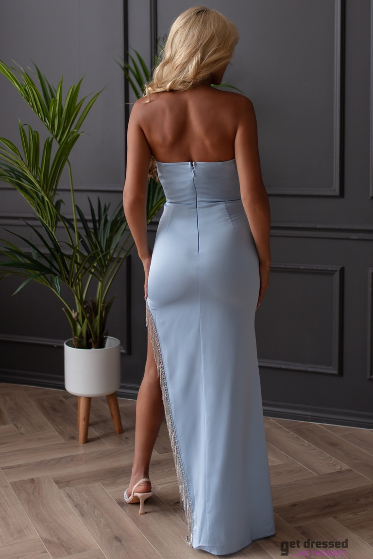 Gaiši zila maksi kleita Virginia