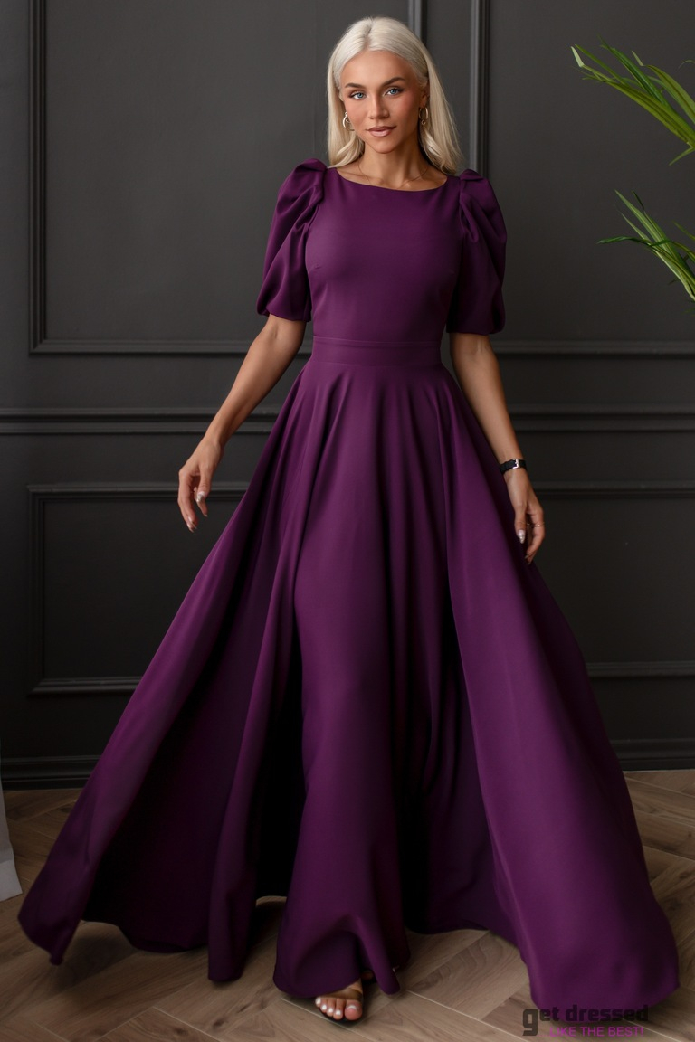 Deborah plūmju maxi kleita