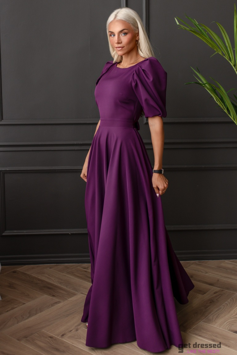 Deborah plūmju maxi kleita