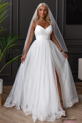 Balta kāzu kleita Heleri