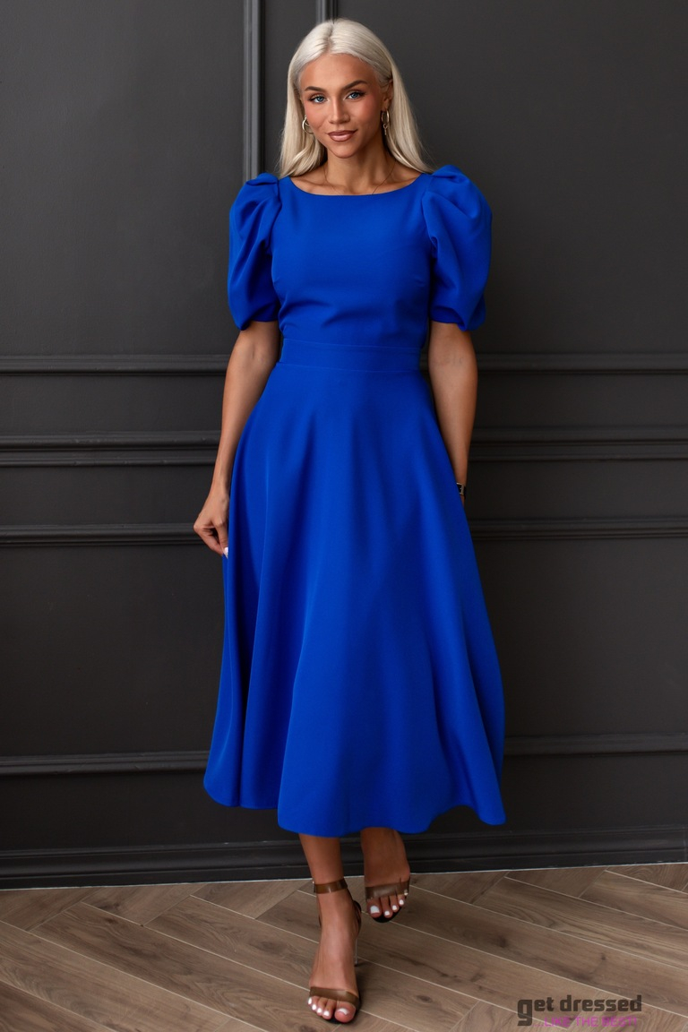 Zila midi kleita Deborah