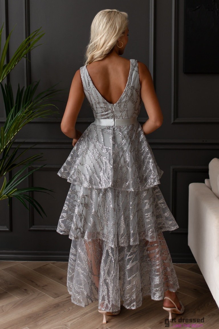 Pelēka maxi kleita Lale