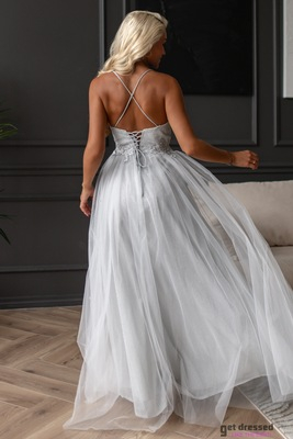 Pelēka maksi kleita Kailani