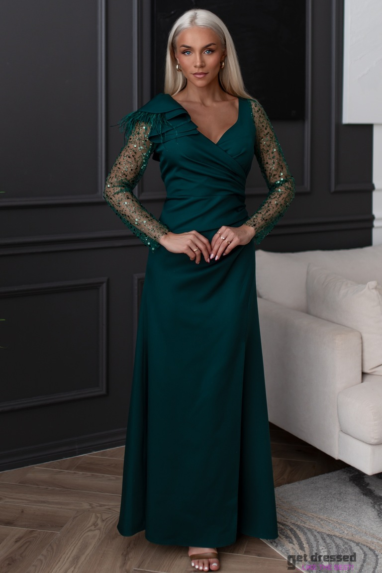 Zaļa maxi kleita Mercedes