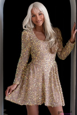 Zelta mirdzoša kleita Sidneja