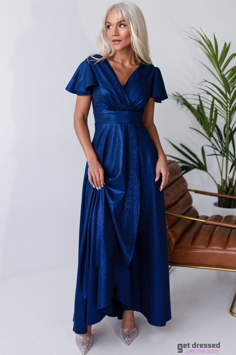 Tumši zila maksi kleita Franziska