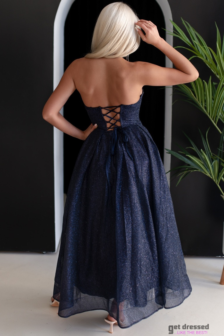 Tumši zila korsetes kleita Vanessa