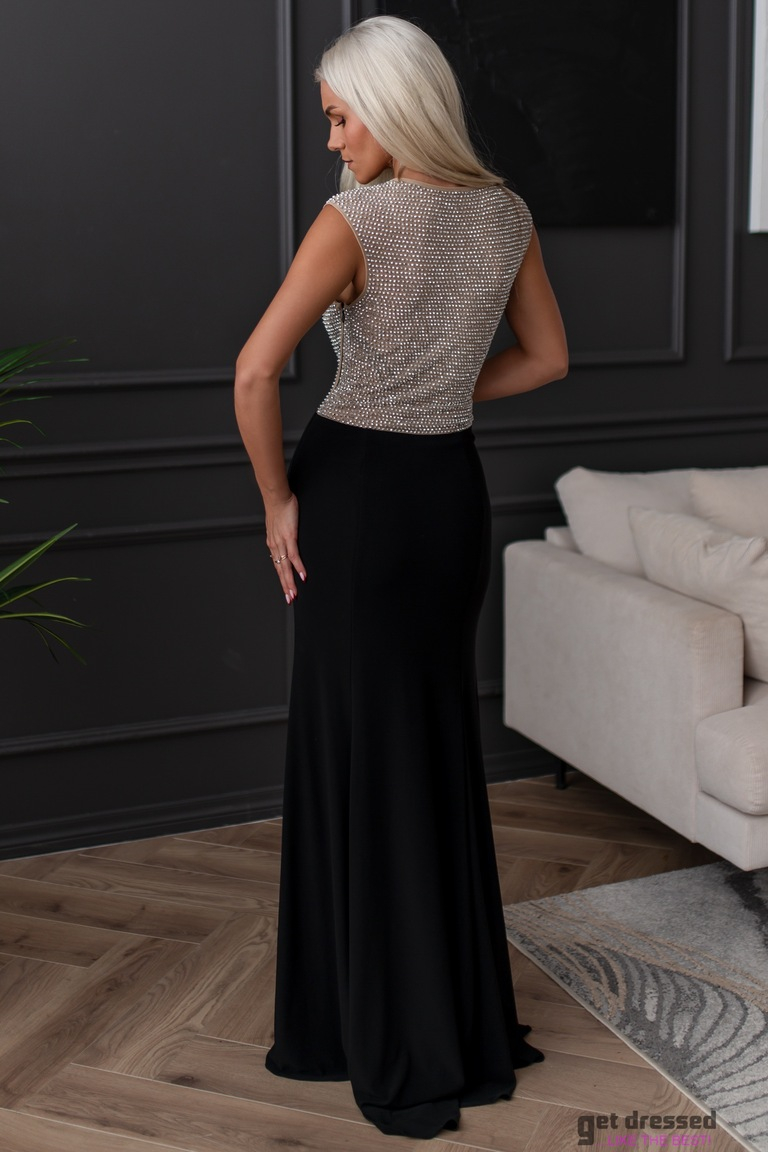 Black maxi dress Illusioon