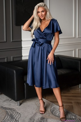 Tumši zila midi kleita Hedvig