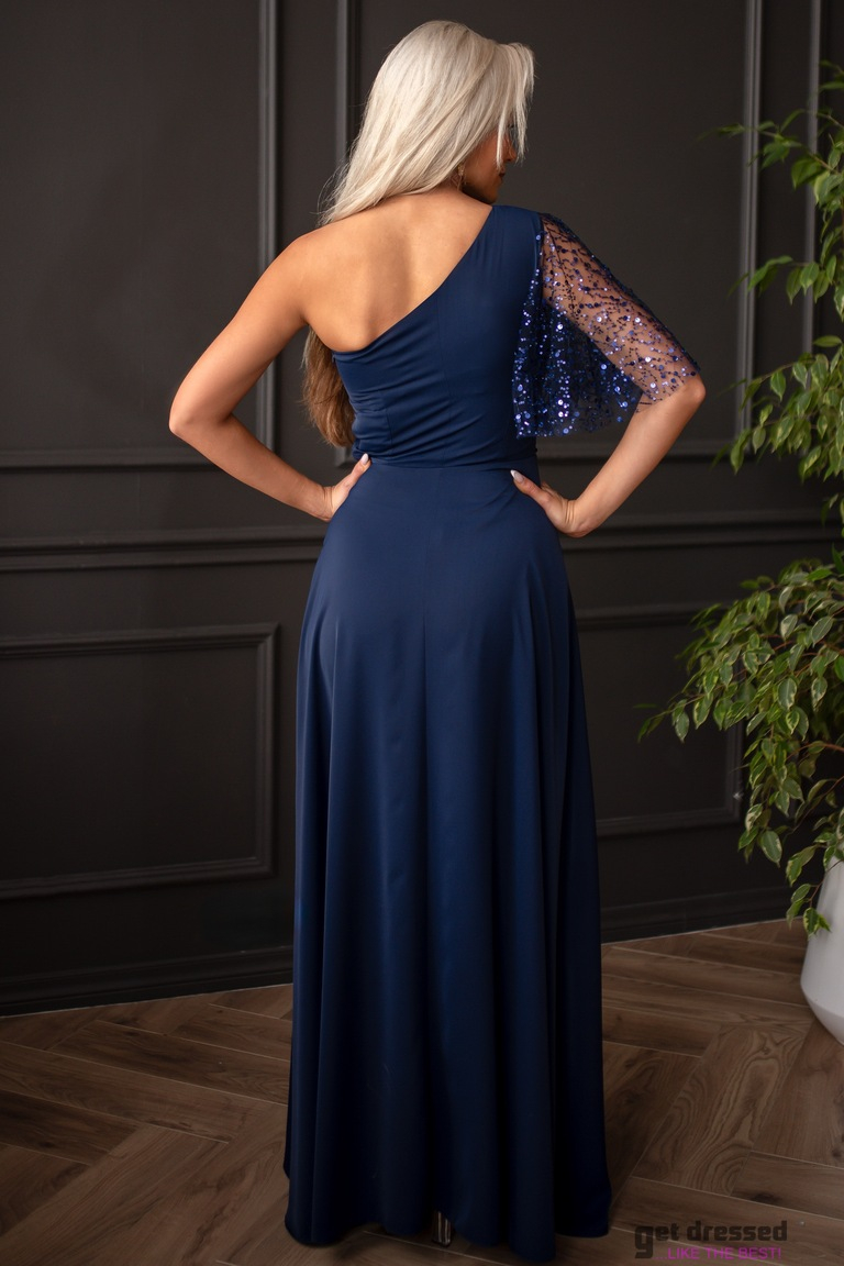 Tumši zila maxi kleita Sonja