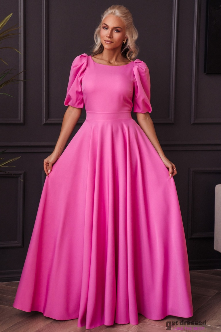 Deborah spilgti rozā maxi kleita