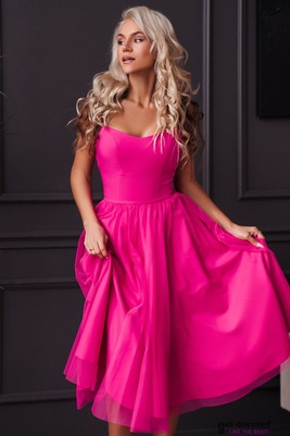 Annabelle fuksijas korsetes izlaiduma kleita