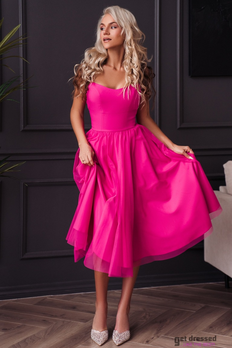 Annabelle fuksijas korsetes izlaiduma kleita