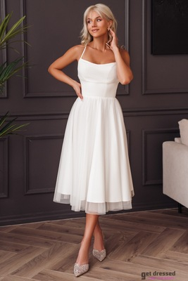 Annabelle balta korsetes izlaiduma kleita