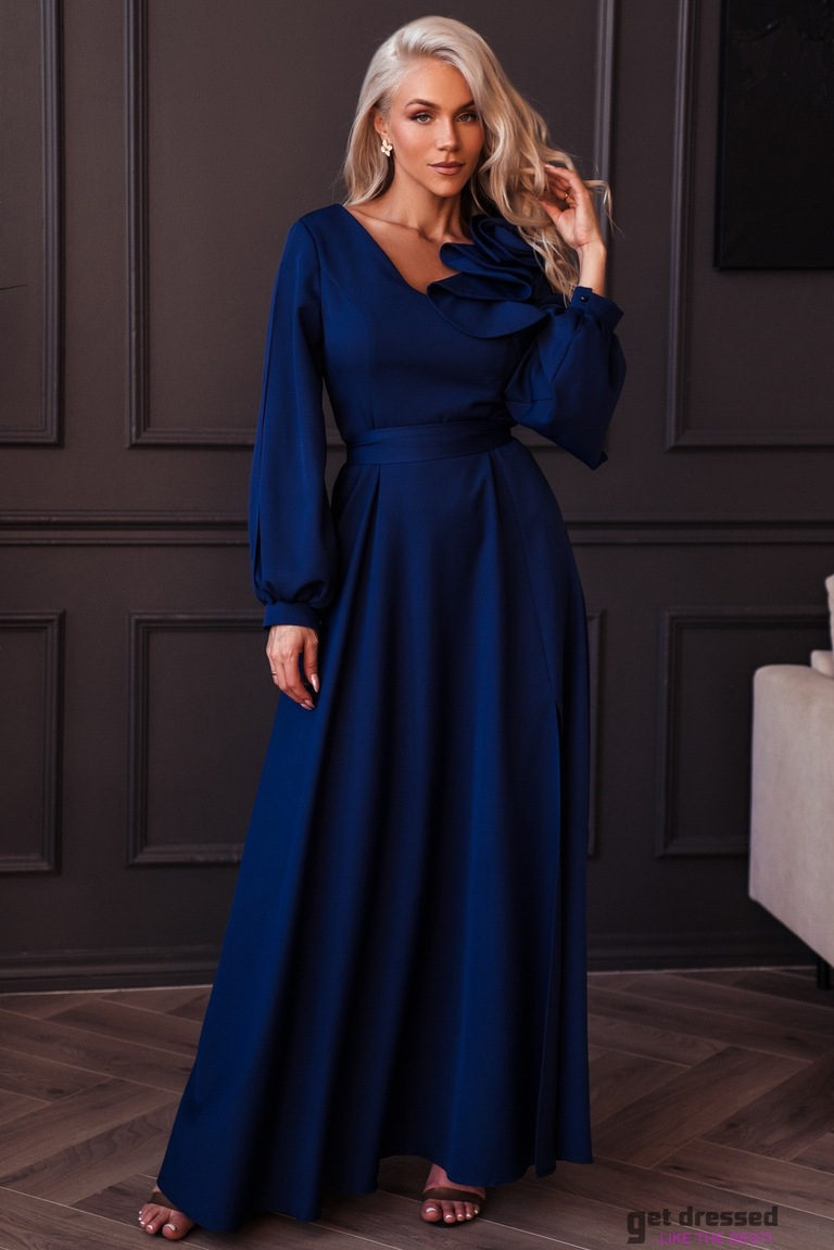 Tumši zila maxi kleita Elisabeth