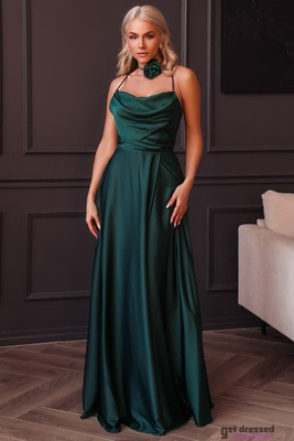 Roheline õhtukleit Leyla