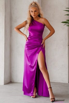 Fuksijas krāsas maksi kleita Kendrix